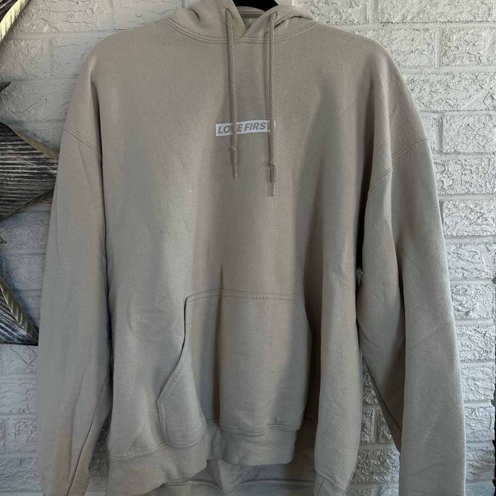 Men's Beige Hoodie